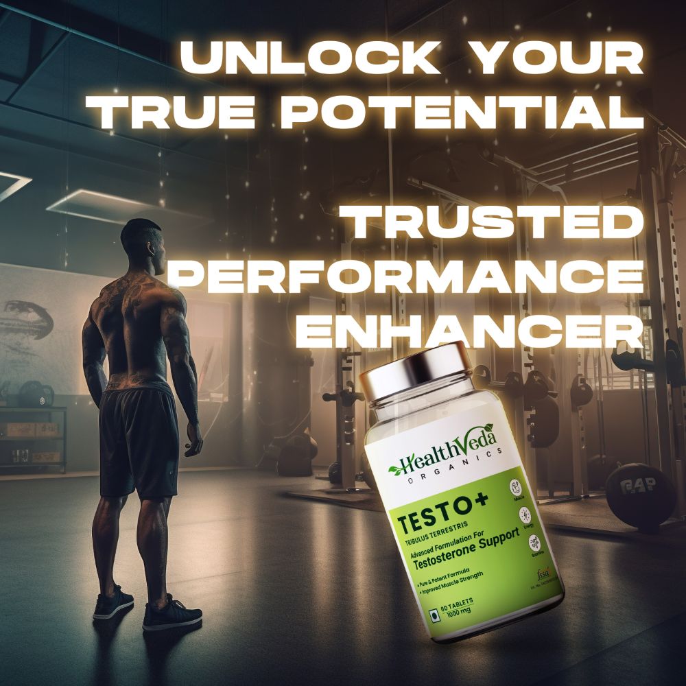 Health Veda Organics Plant Based Testo+ Veg Tablets - Swadesiicart