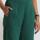 trueBrowns Green Cotton Co-ord Set - Swadesiicart