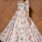 Pomcha Jaipur Flamingo Chandheri Anarkali Set | Swadesiicart