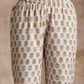 trueBrowns Multi Color Floral Booti Print Cotton Flared Kurta Pant Set | Swadesiicart