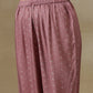 trueBrowns Dark Mauve Bandhani Printed Silk Front Slit Kurta Pant Set | Relove | Swadesiicart