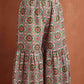 trueBrowns Off White Geometric Print Sharara Set | Swadesiicart