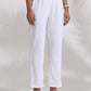 trueBrowns White Cotton Check Kurta Co-ord Set - Swadesiicart