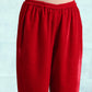 trueBrowns True Red Velvet Lace Co-Ord Set - Swadesiicart