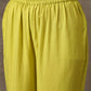 trueBrowns The Penelope - Lime Green Solid Textured Co-Ord Set - Swadesiicart