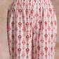 trueBrowns Red On Red Ikat Print Cotton Kurta Pant Set | Swadesiicart