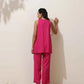 trueBrowns Pink Viscose Co-ord Set - Swadesiicart