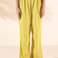 trueBrowns Lime Cotton Sleeveless Co-ord Set - Swadesiicart