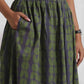 trueBrowns Grey Cotton Skirt Co-ord Set - Swadesiicart
