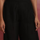 trueBrowns Black Viscose Silk Kurta Set | Swadesiicart