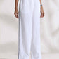 trueBrowns White Cotton Print Jacket Co-ord Set - Swadesiicart