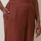trueBrowns Brown Cotton Linen Co-Ord Set - Swadesiicart