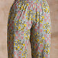 trueBrowns Grey Overall Floral Block Print Cotton Angrakha Kurta Pant Set | Swadesiicart