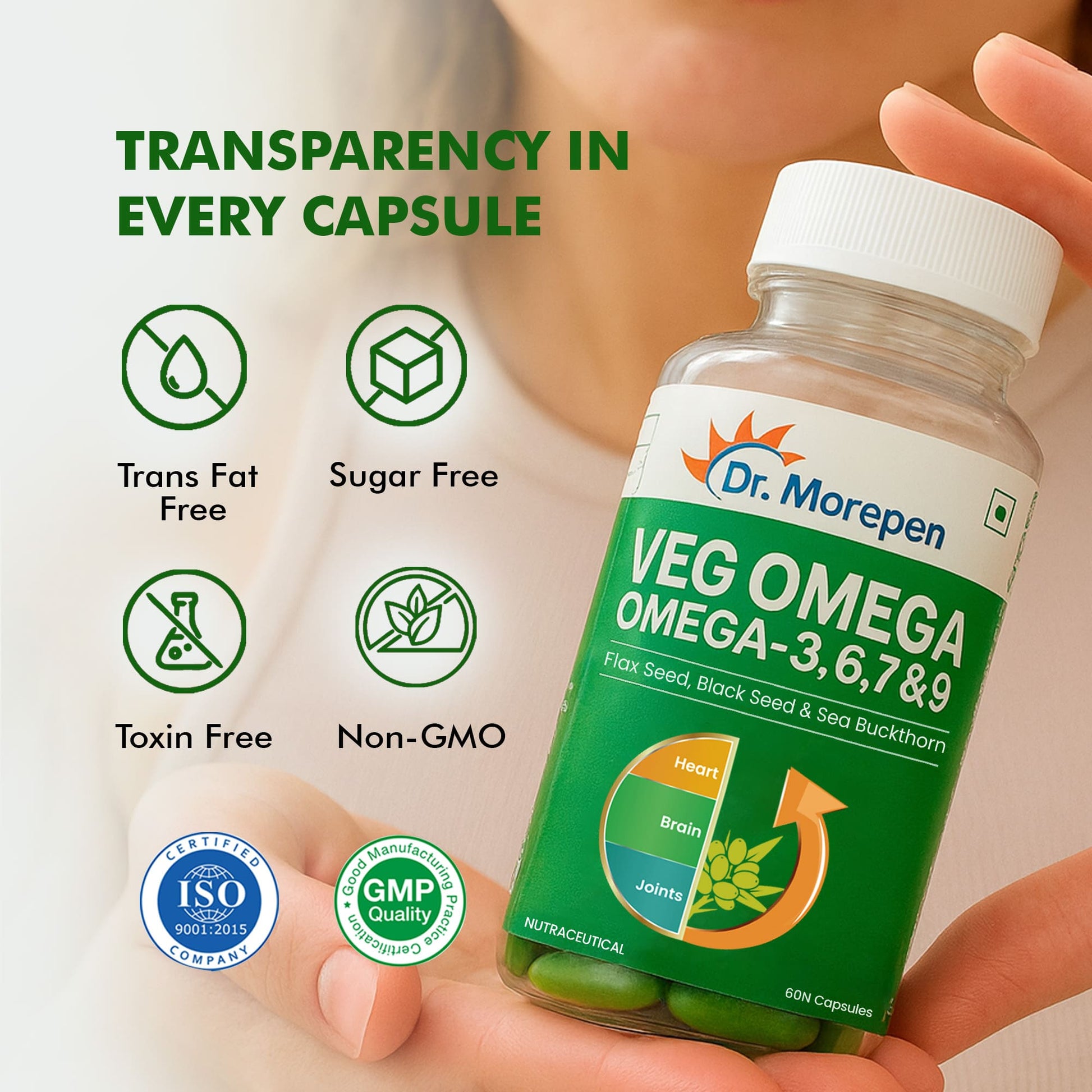 Dr Morpen Veg Omega Capsules | Swadesiicart