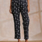 trueBrowns Black White Geometric Print Cotton Pant Suit Set | Swadesiicart