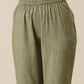 trueBrowns Sage Slub Texture Boxy Fit High Low Co-Ord Set - Swadesiicart