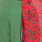 trueBrowns Red Muslin Ikat Saree | Swadesiicart