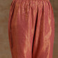 trueBrowns Blush Gold Cotton Relaxed High-Low Kurta Set | Swadesiicart