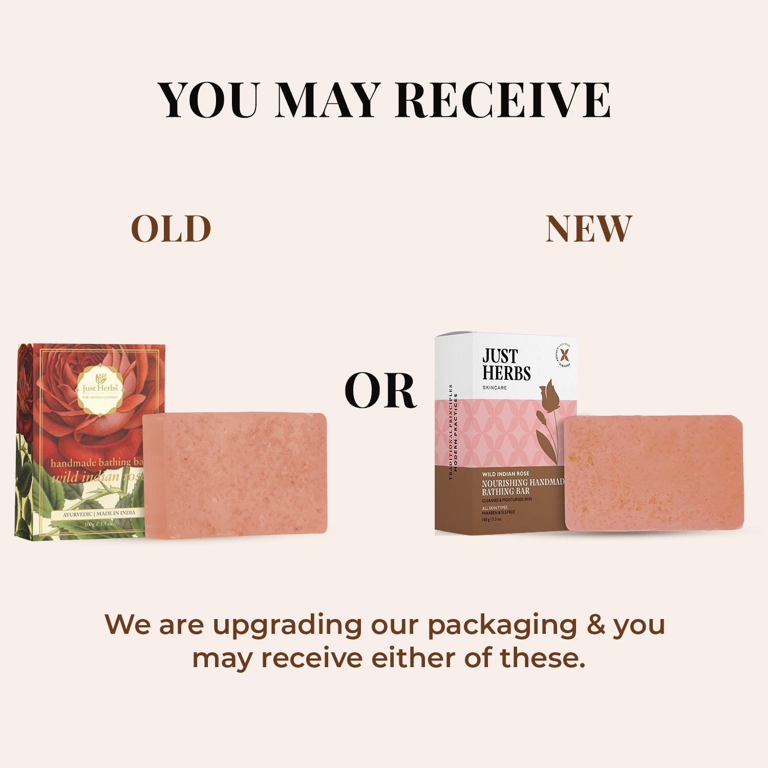 Wild Indian Rose Nourishing Handmade Bathing Bar:Pack of 1