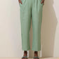 trueBrowns Mint Green Cotton Linen Co-Ord Set - Swadesiicart