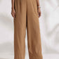 trueBrowns Beige Cotton Stripe Jacket Top Co-ord Set - Swadesiicart