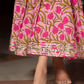 Pomcha Jaipur Nazakat Pink Cotton Hand Block Sharara Set | Swadesiicart