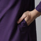 Even Apparels Purple Sherwani Kurta With Asymetrical Cut | Swadesiicart