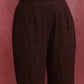 trueBrowns Mauve Cotton Dobby Front Slit Kurta Set | Swadesiicart