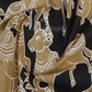 Black And Khaki Combo Colour Pichwai Print Crocia Mulmul Cotton Saree By Gayathri Reddy Designer Studio | Swadesiicart