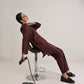trueBrowns Cola Brown Relaxed Fit Co-Ord Set - Swadesiicart
