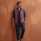 trueBrowns Men's Blue Cotton Short Kurta | Swadesiicart