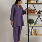 trueBrowns Plum Purple Relaxed Fit Co-Ord Set - Swadesiicart