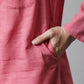 Even Apparels Rust Pure Cotton Kurta With Band Collar | Swadesiicart