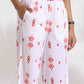 trueBrowns White Cotton Print Tie-up Top & Pants Co-ord Set - Swadesiicart
