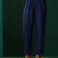 trueBrowns Blue Silk Flared Co-ord Set - Swadesiicart