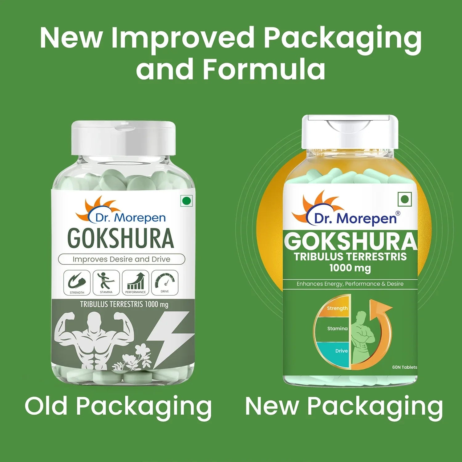 Dr Morpen Gokshura & Testo Boost -Performance Combo Pack | Swadesiicart