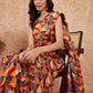 InWeave Women's Multi Color Trangle Skirt Saree - Swadesiicart