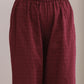 trueBrowns Ruby Wine Dobby Angrakha Pant Set | Swadesiicart
