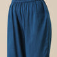 trueBrowns Classic Blue Slub Texture Overlap Pleat Kurta Pant Set | Swadesiicart