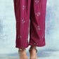 trueBrowns Magenta Velvet Co-Ord Set - Swadesiicart