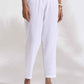 trueBrowns White Cotton Schiffli Shirt Kurta Set | Swadesiicart