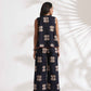 trueBrowns Black Cotton Print Top & Flared Pants Co-ord Set - Swadesiicart
