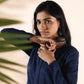 trueBrowns Blue Cotton Dobby Relaxed Co-ord Set - Swadesiicart