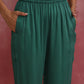 trueBrowns Green Straight Kurta Co-ord Set - Swadesiicart