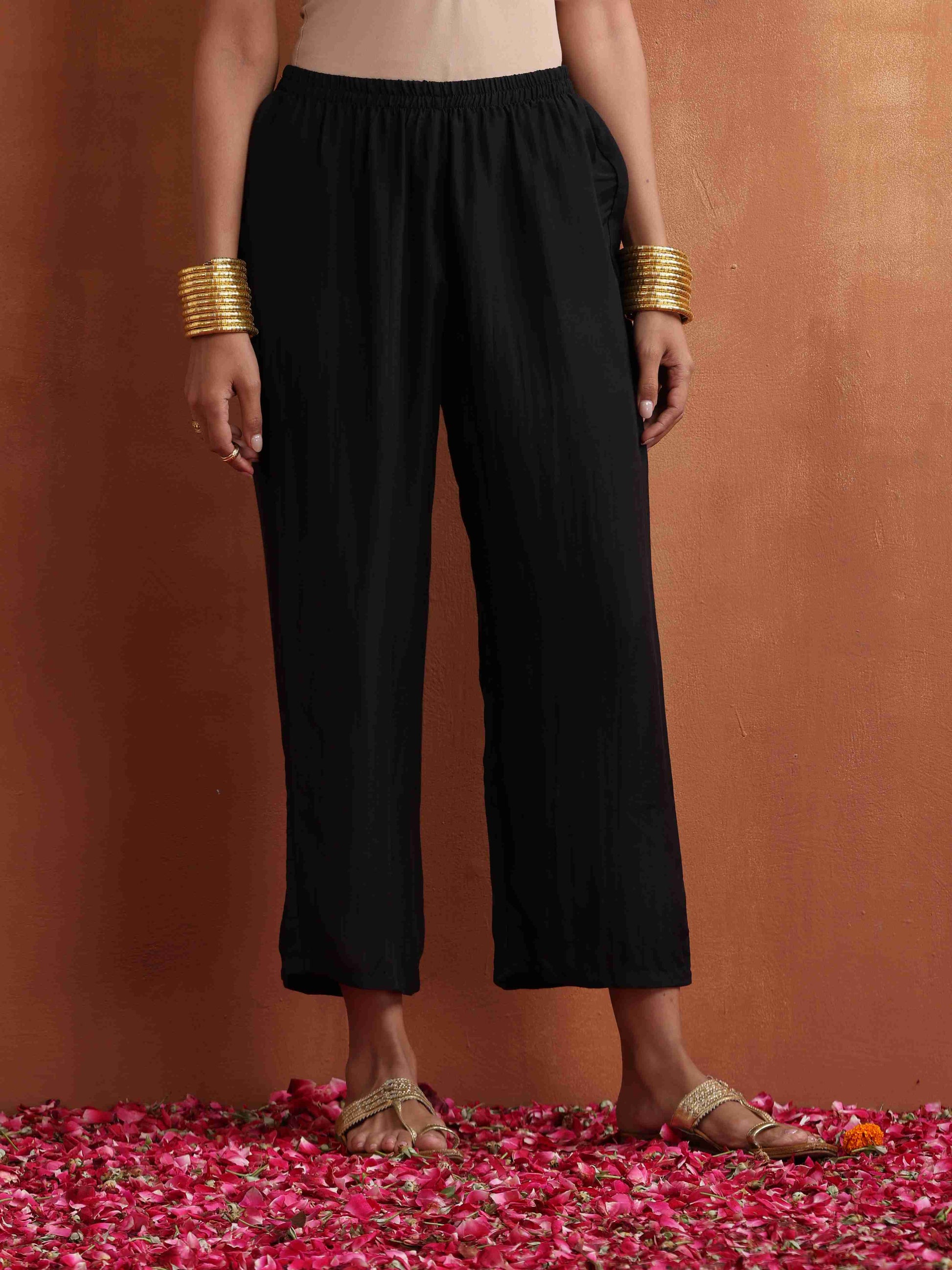 trueBrowns Maroon Print High Slit Kurta Set | Swadesiicart
