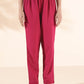 trueBrowns Pink Cotton Ikat Flared Kurta Pant Set | Swadesiicart