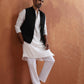trueBrowns Men's Ivory Sequin Chanderi Kurta | Swadesiicart