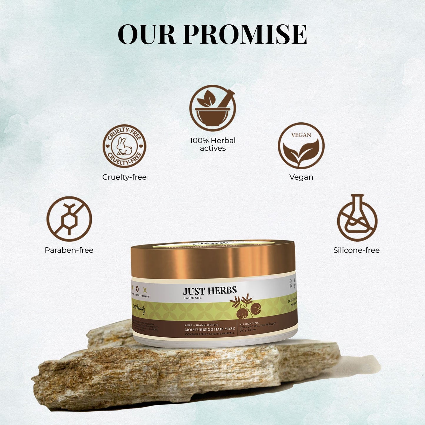 Moisturising Hair Mask with Amla and Shankhpushpi