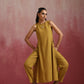 trueBrowns Mustard Cotton Kurta Set | Swadesiicart