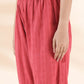 trueBrowns Pink Cotton Dobby Co-ord Set - Swadesiicart